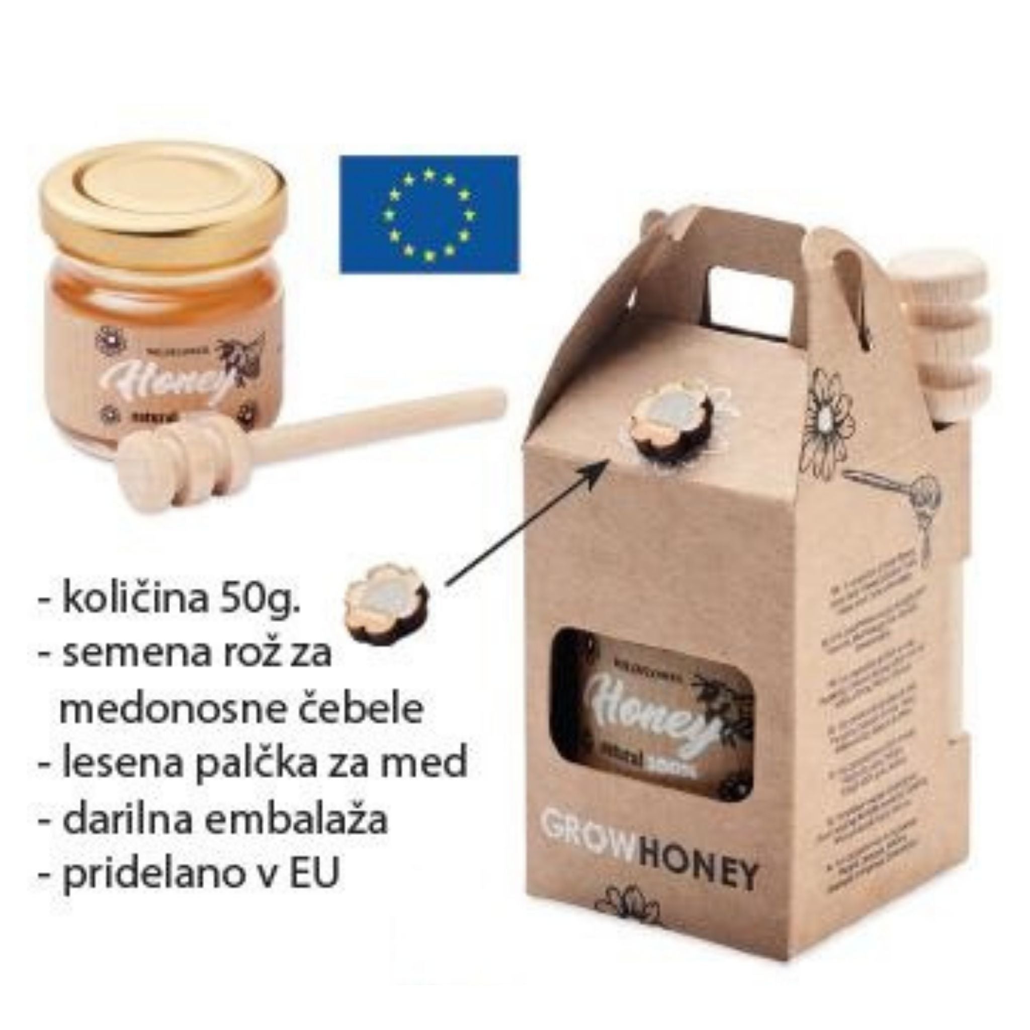 Kozarček medu 50 g iz divjega cvetja