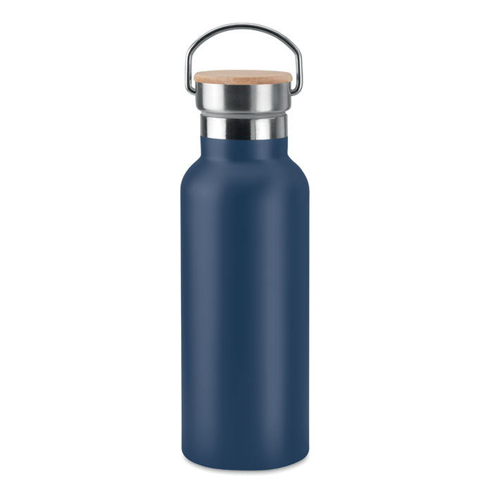 Termo flaška z dvojno steno z bambus pokrovom 500 ml