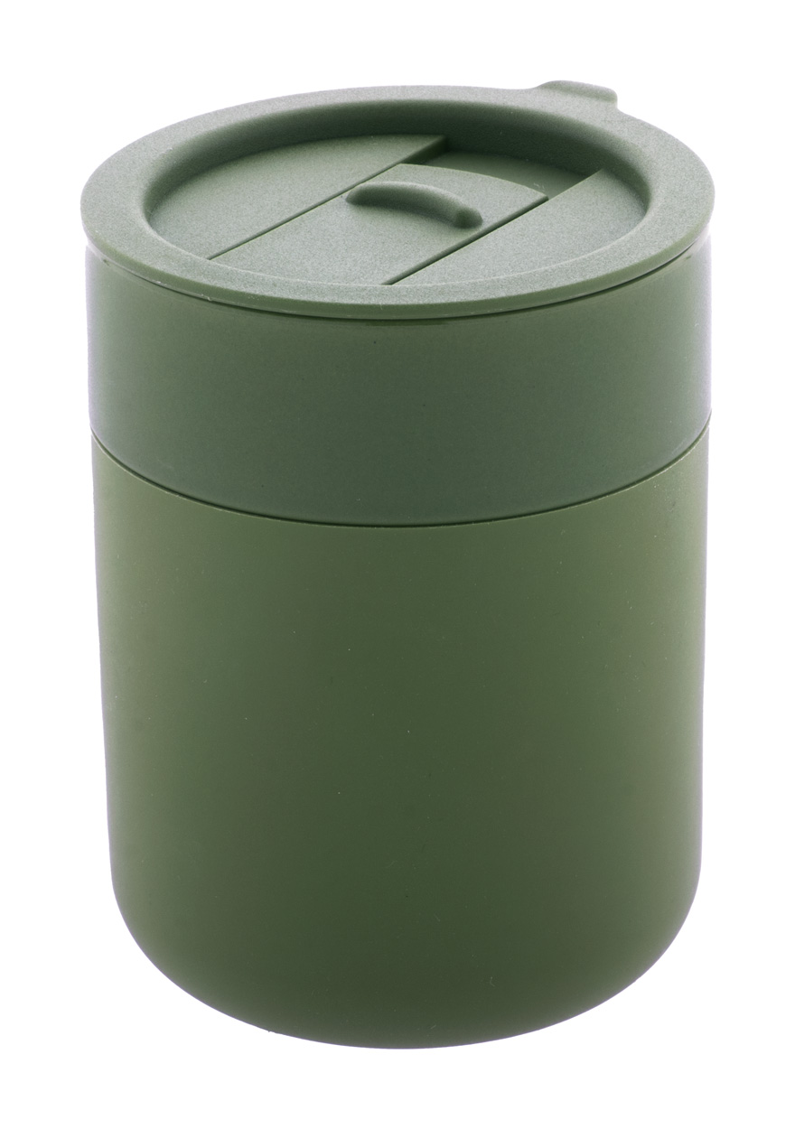 Potovalni keramični lonček s silikonsko prevleko 300 ml